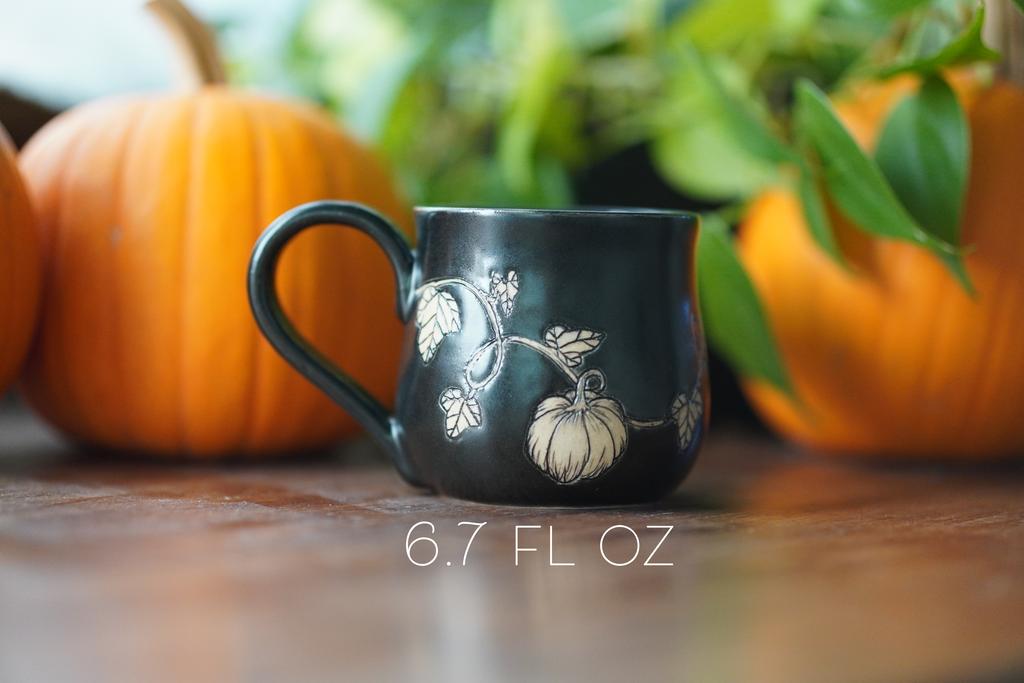 Black Pumpkin Mug