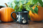 Black Pumpkin Mug