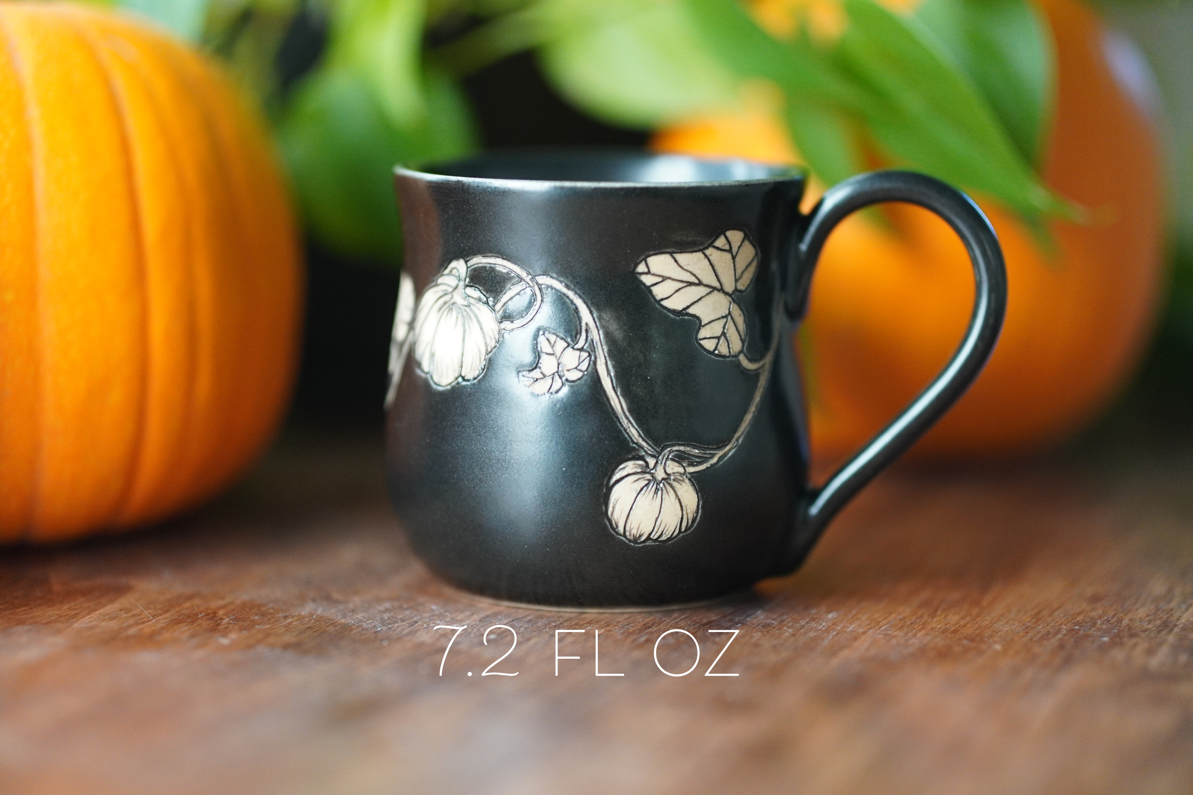 Black Pumpkin Mug