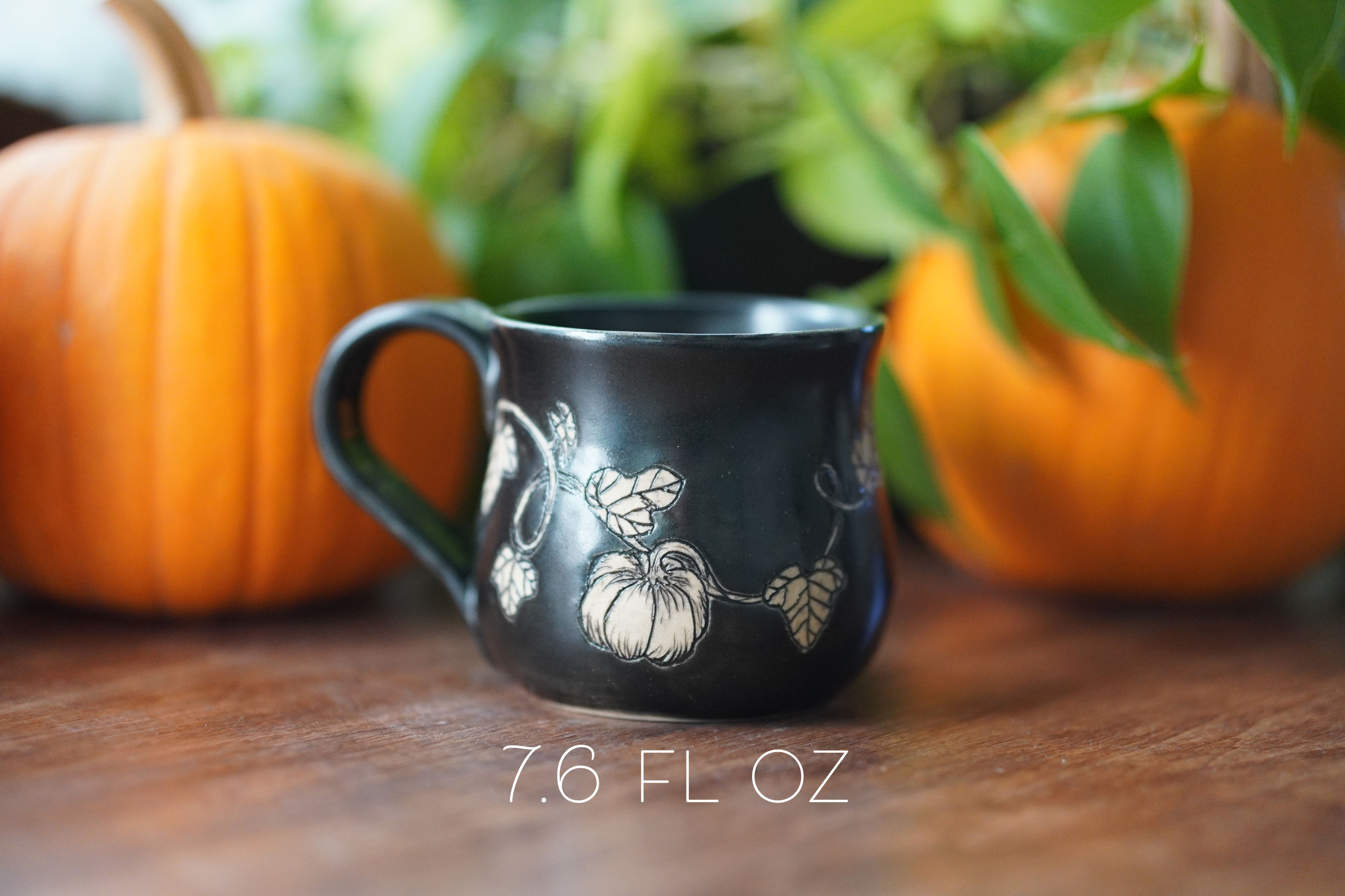 Black Pumpkin Mug