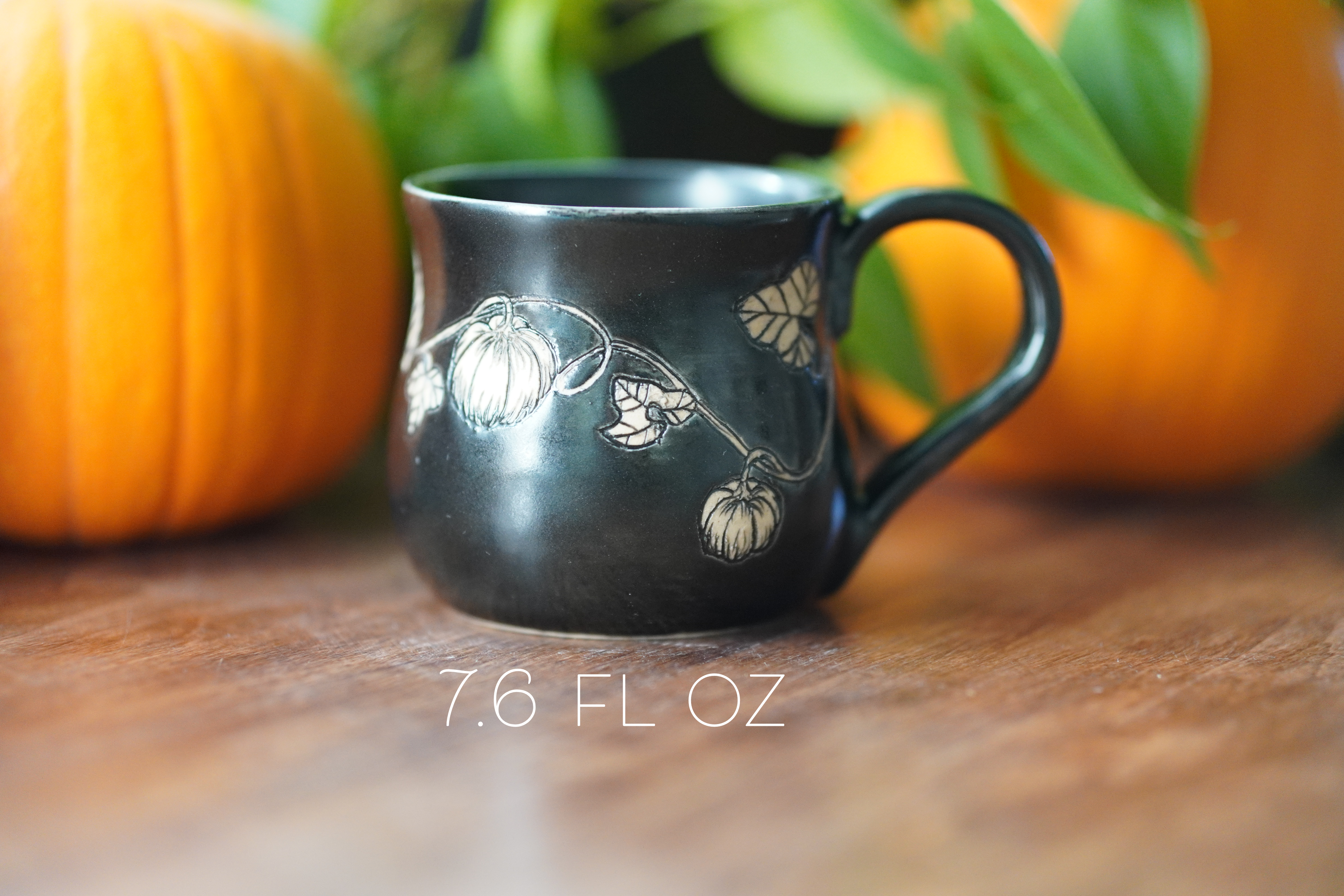 Black Pumpkin Mug