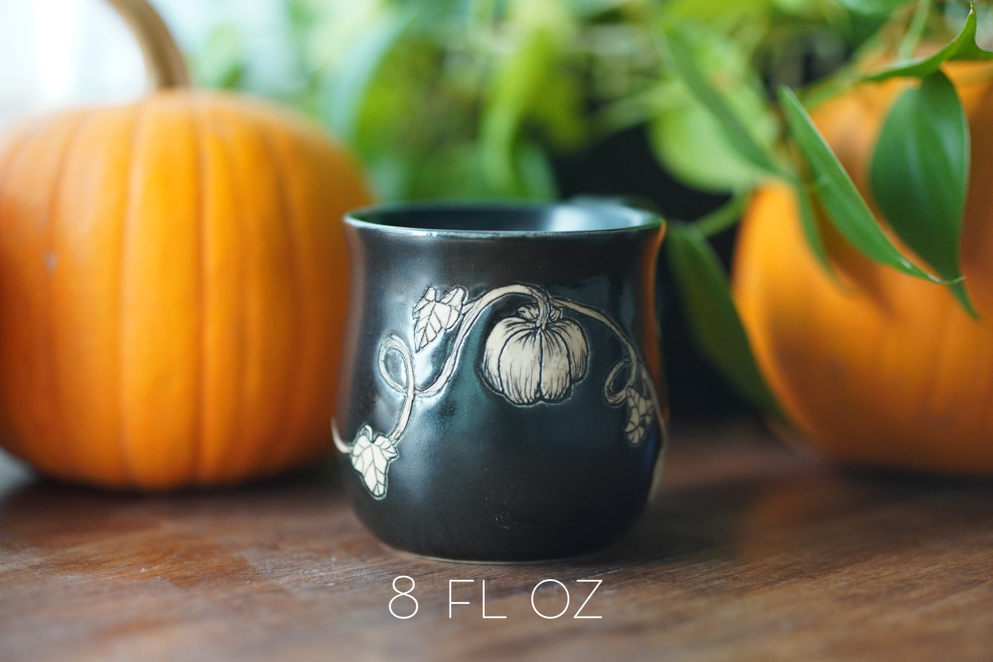 Black Pumpkin Mug