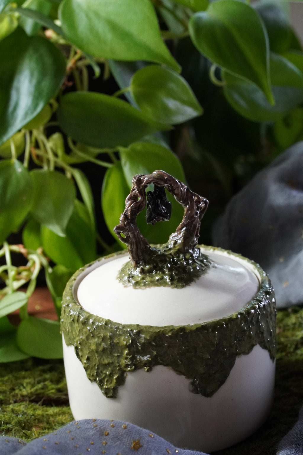 3D Fox Bat Lidded Jar