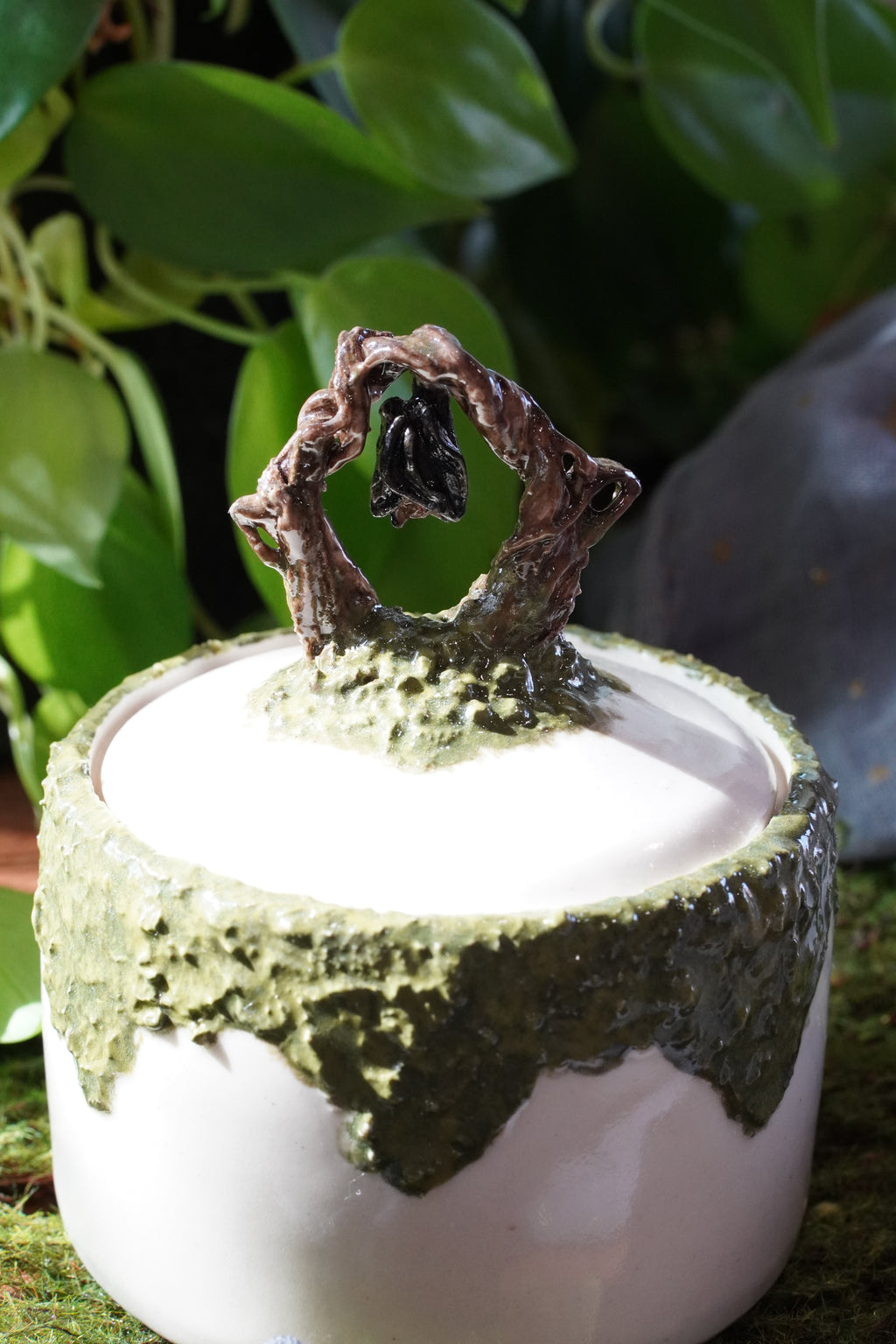 3D Fox Bat Lidded Jar