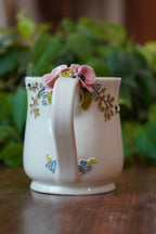 Hand-sculped 3D Honey Bee, Flower Mug