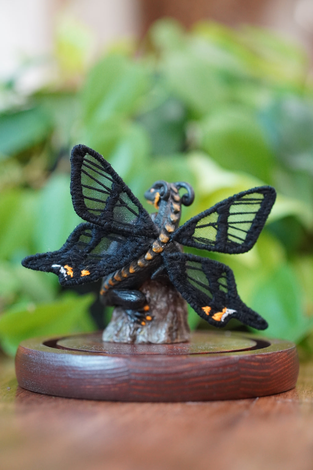 Kettlewing, The 3D Sculpted Dragon with Embroidered Wings