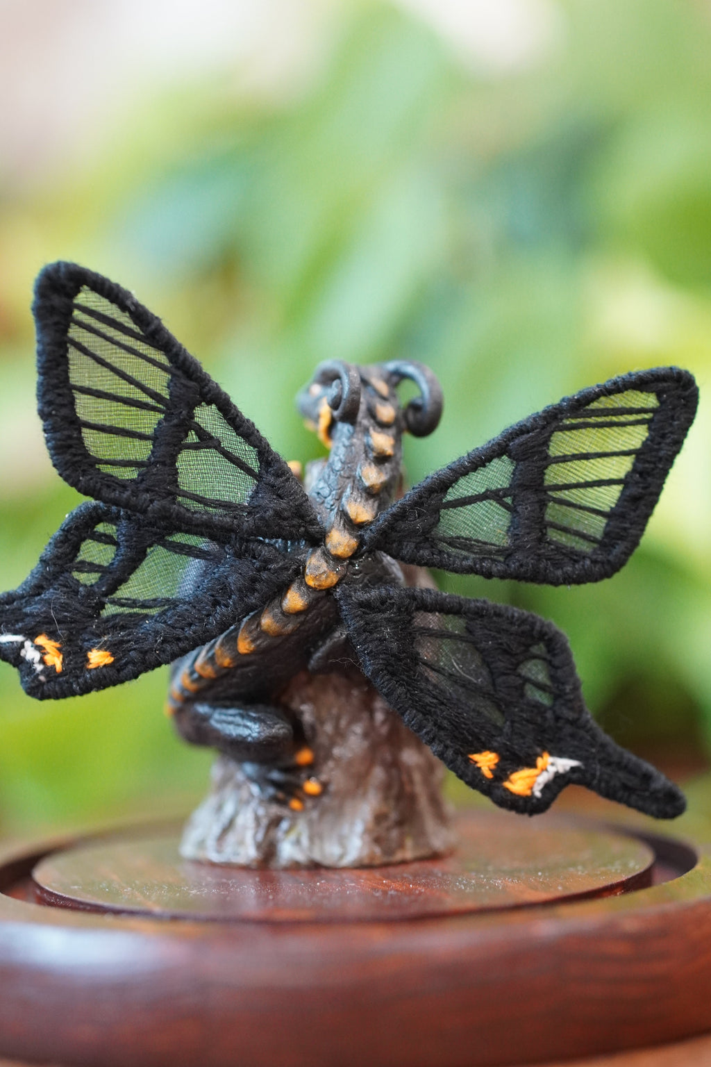 Kettlewing, The 3D Sculpted Dragon with Embroidered Wings