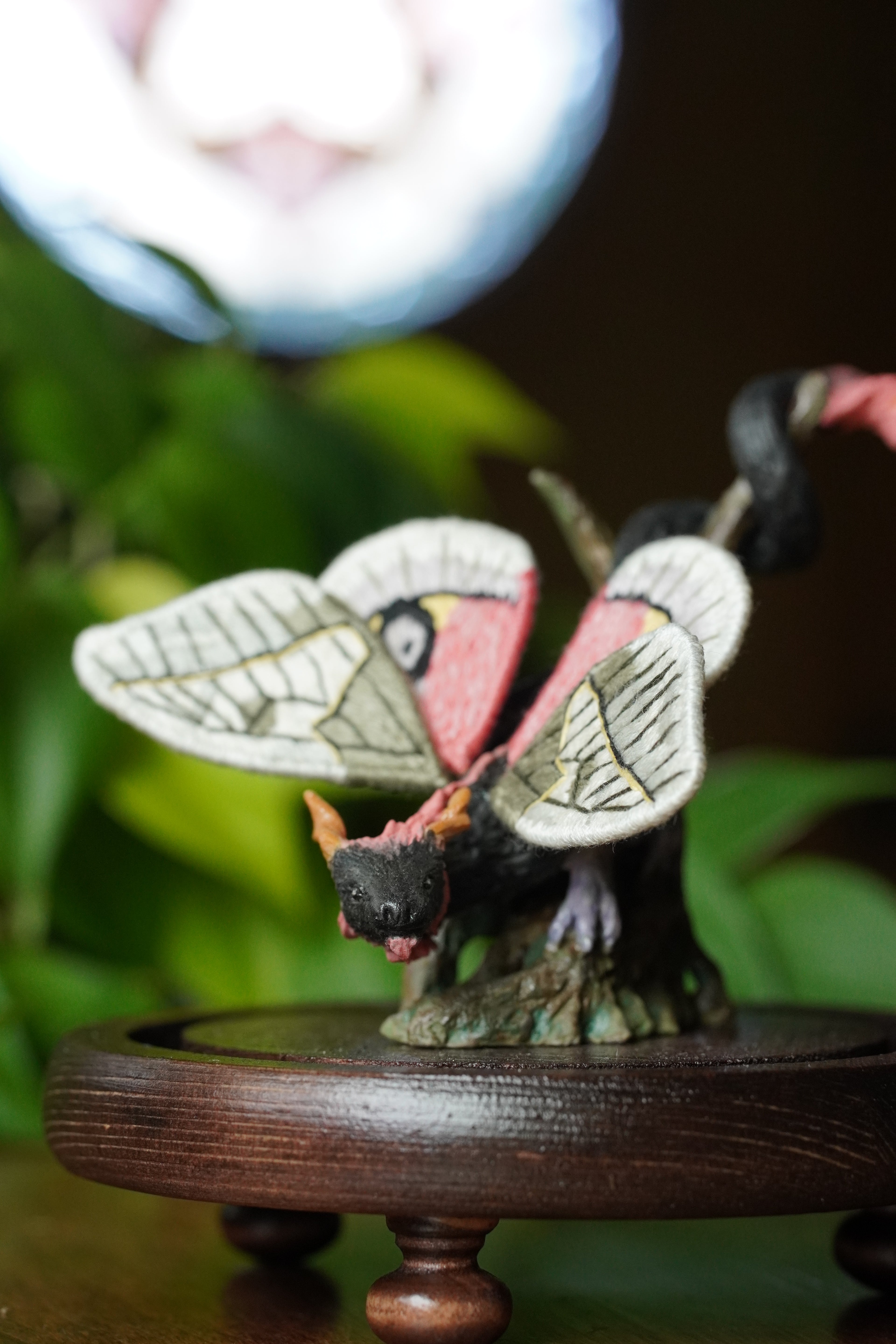 Petalsweep, The 3D Sculpted Dragon with Embroidered Wings