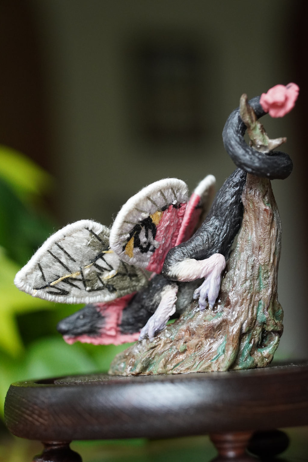 Petalsweep, The 3D Sculpted Dragon with Embroidered Wings