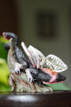 Petalsweep, The 3D Sculpted Dragon with Embroidered Wings