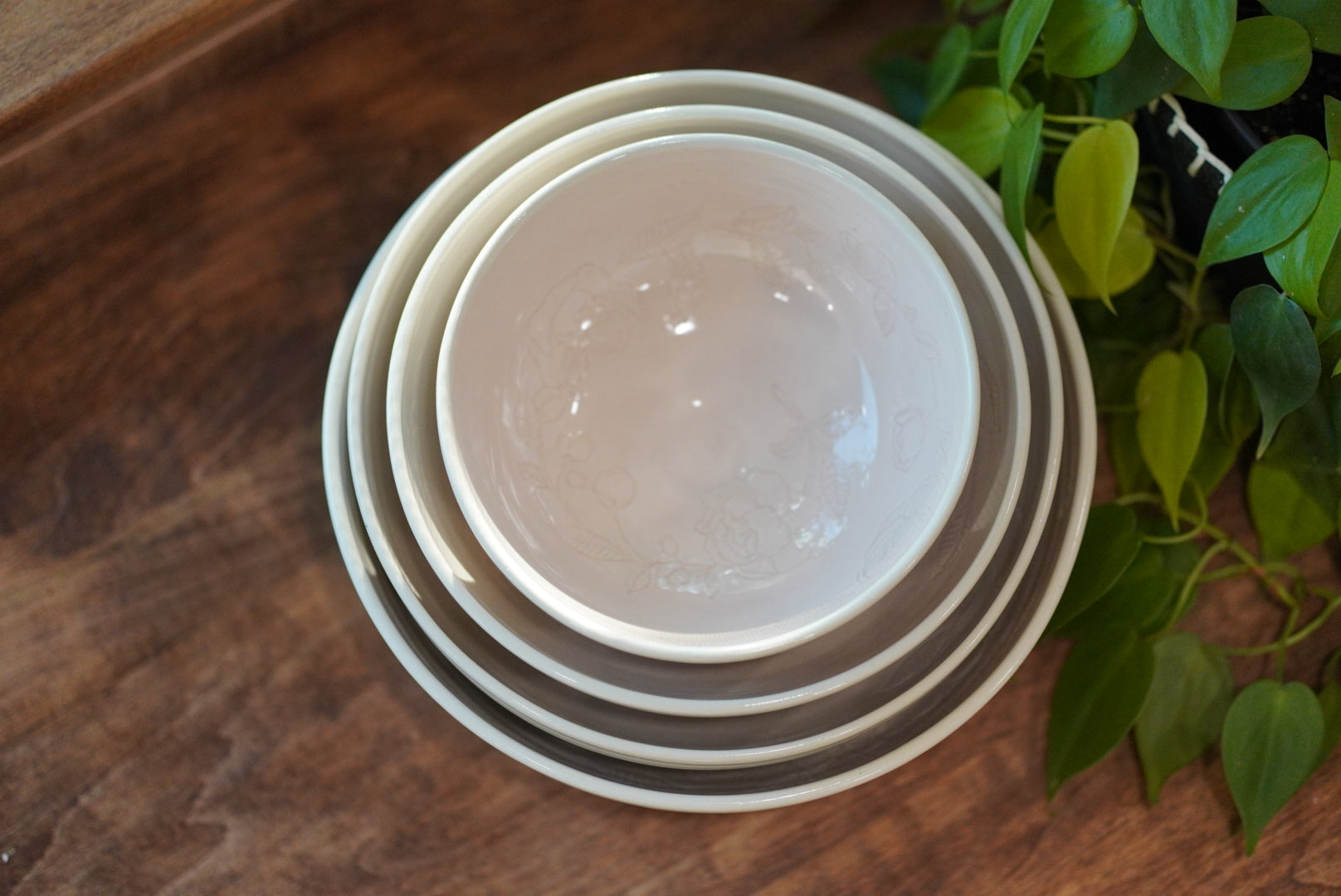 Floral Spiral Nesting Bowls