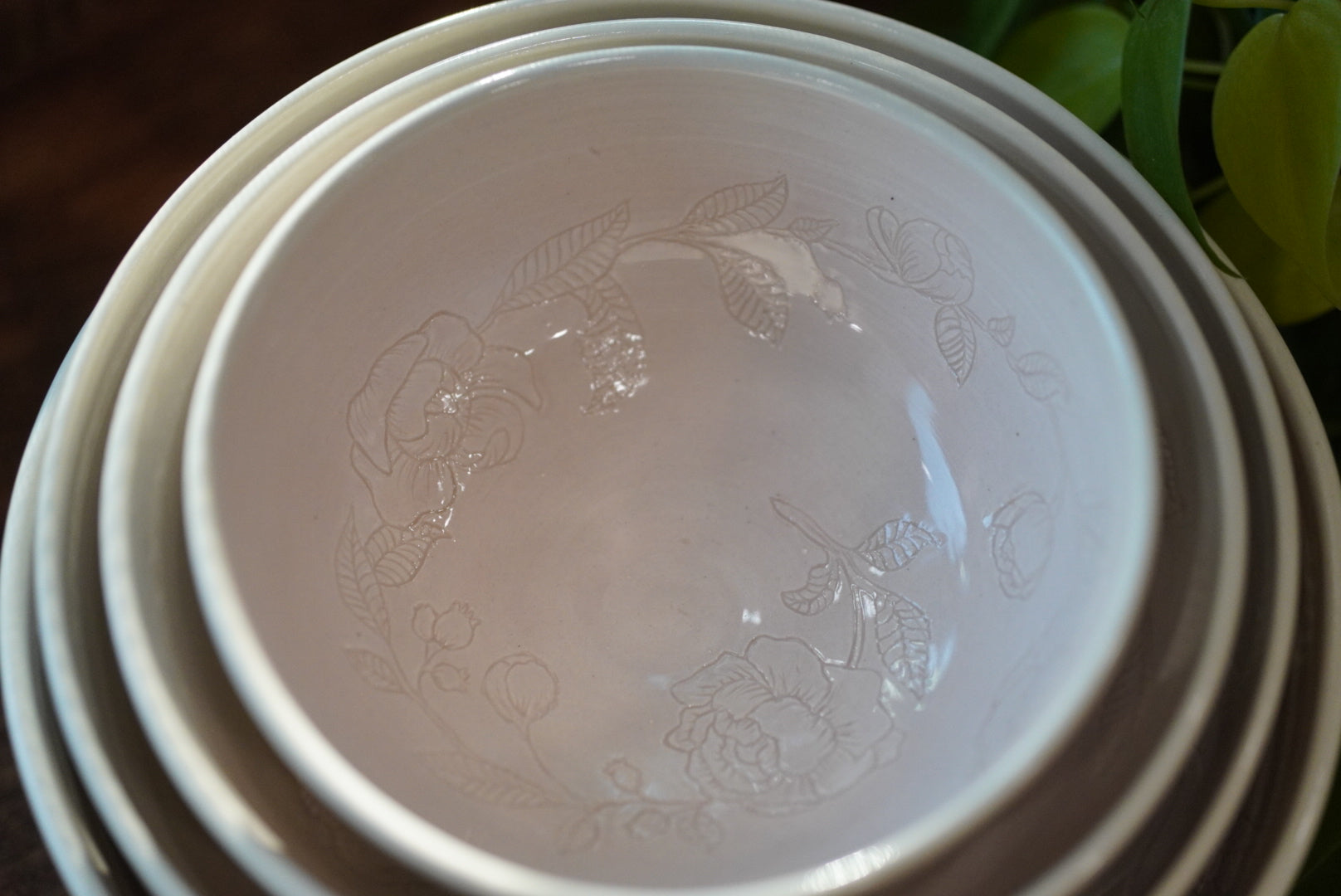 Floral Spiral Nesting Bowls