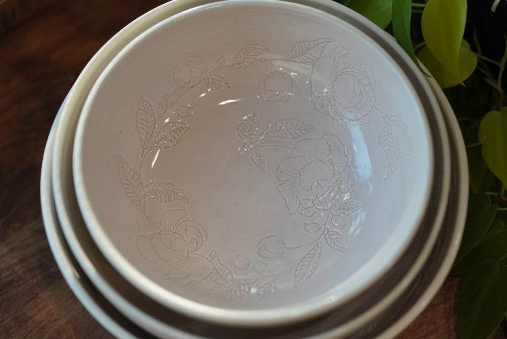 Floral Spiral Nesting Bowls