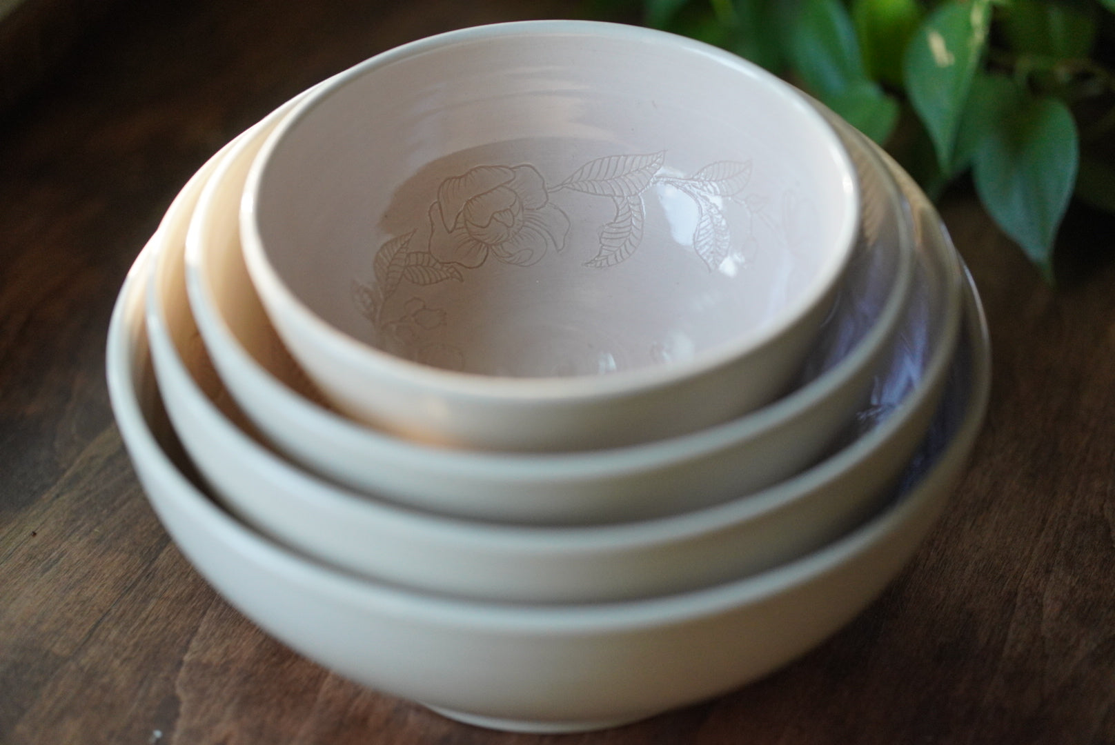 Floral Spiral Nesting Bowls