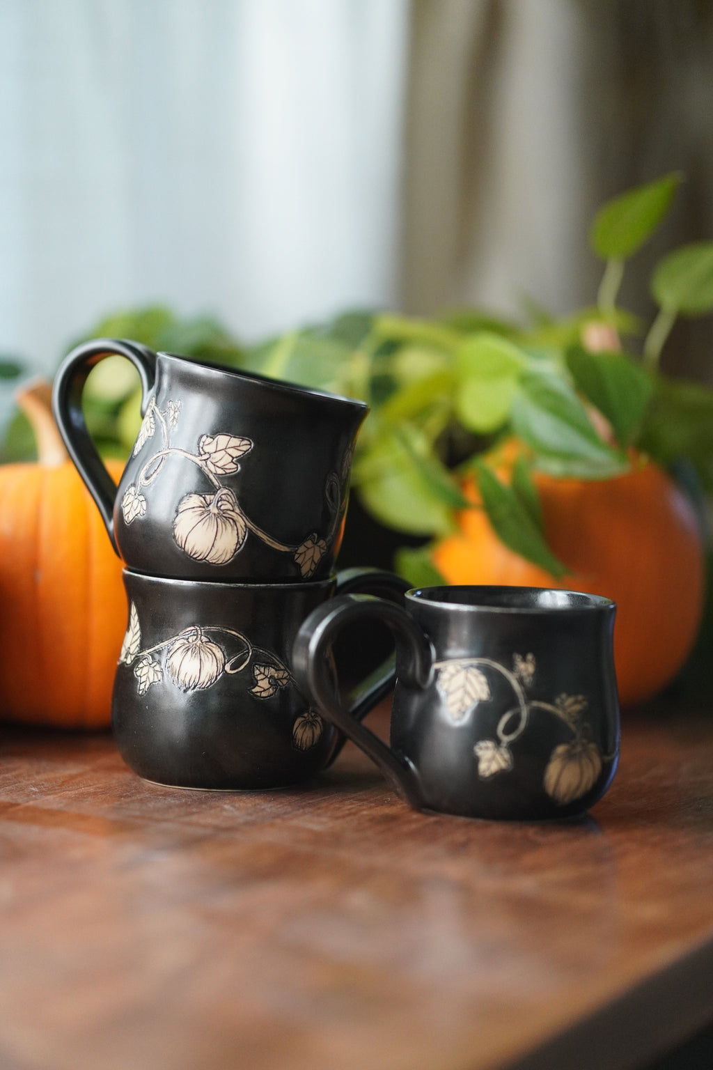 Black Pumpkin Mug