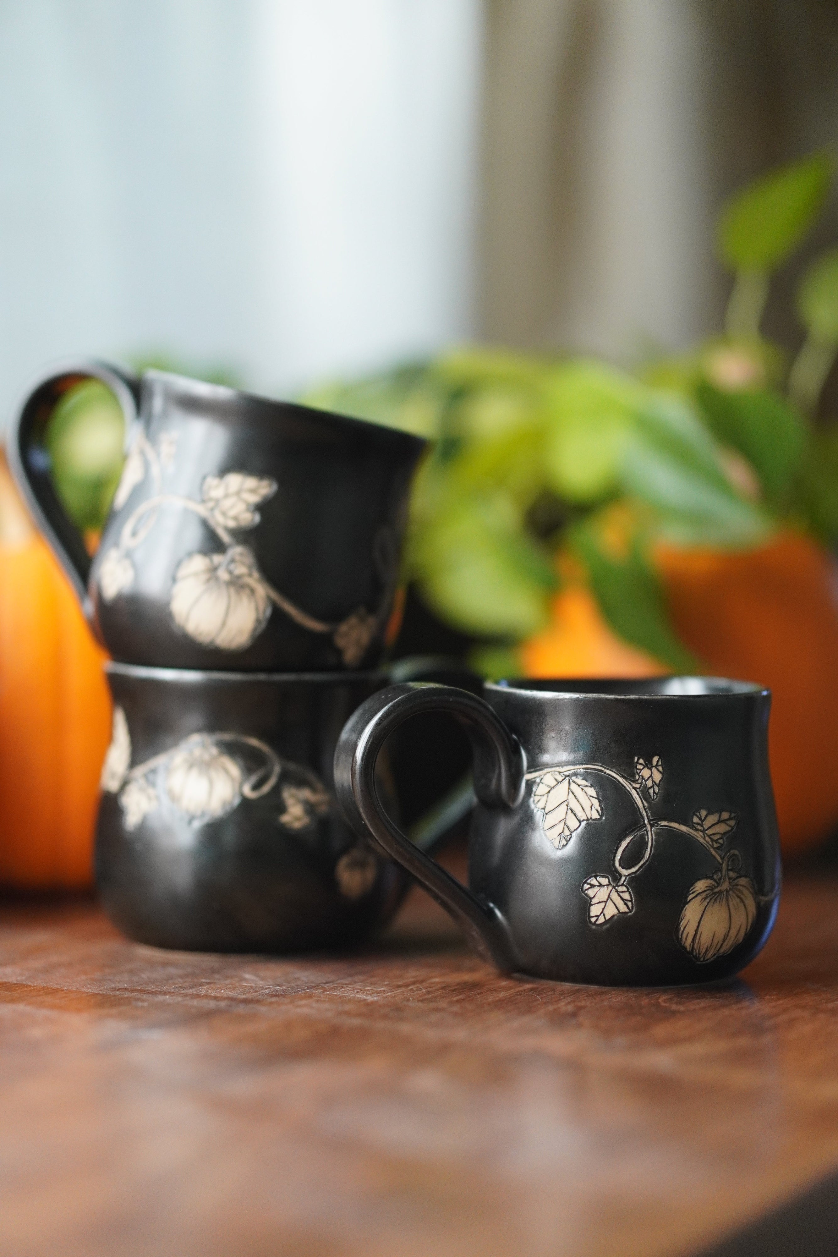 Black Pumpkin Mug
