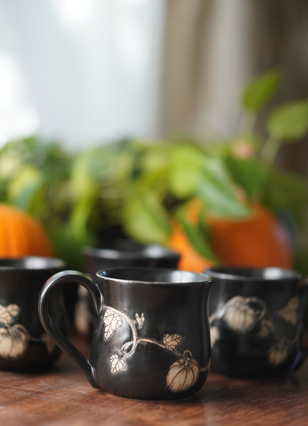Black Pumpkin Mug