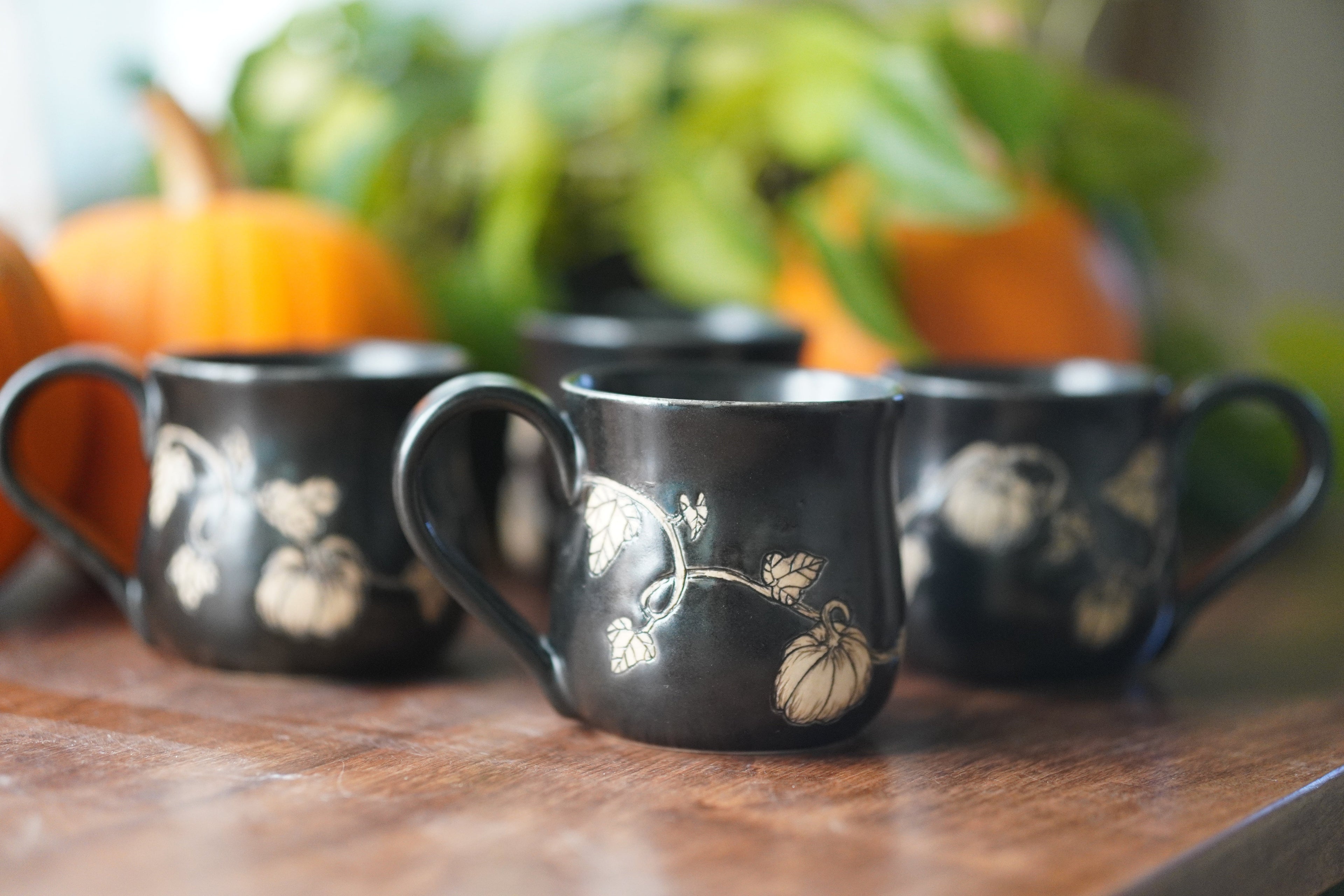 Black Pumpkin Mug