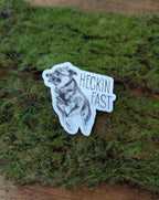 Heckin Fast Dog Vinyl Sticker
