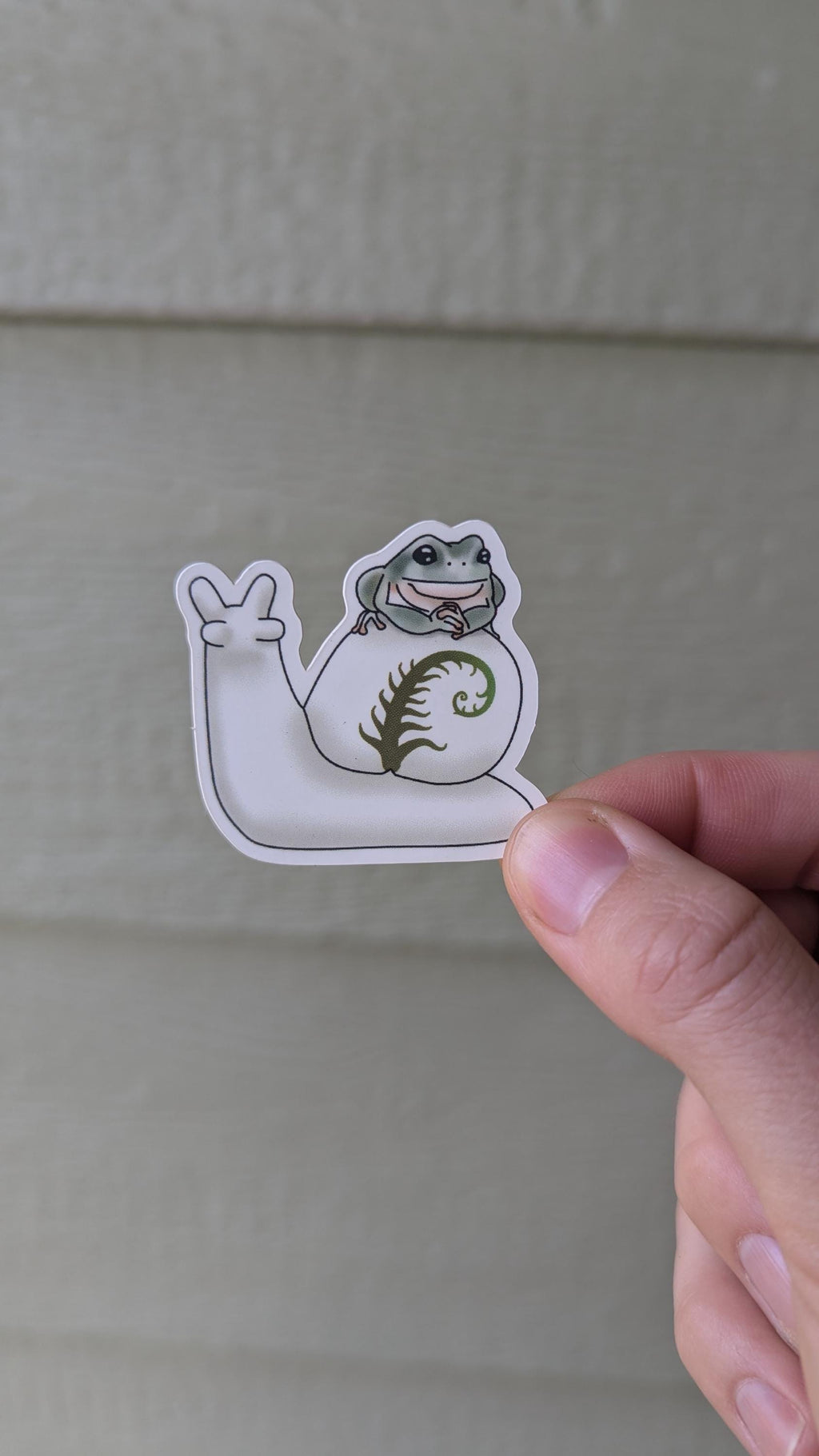Frog 'n' Snail Vinyl sticker