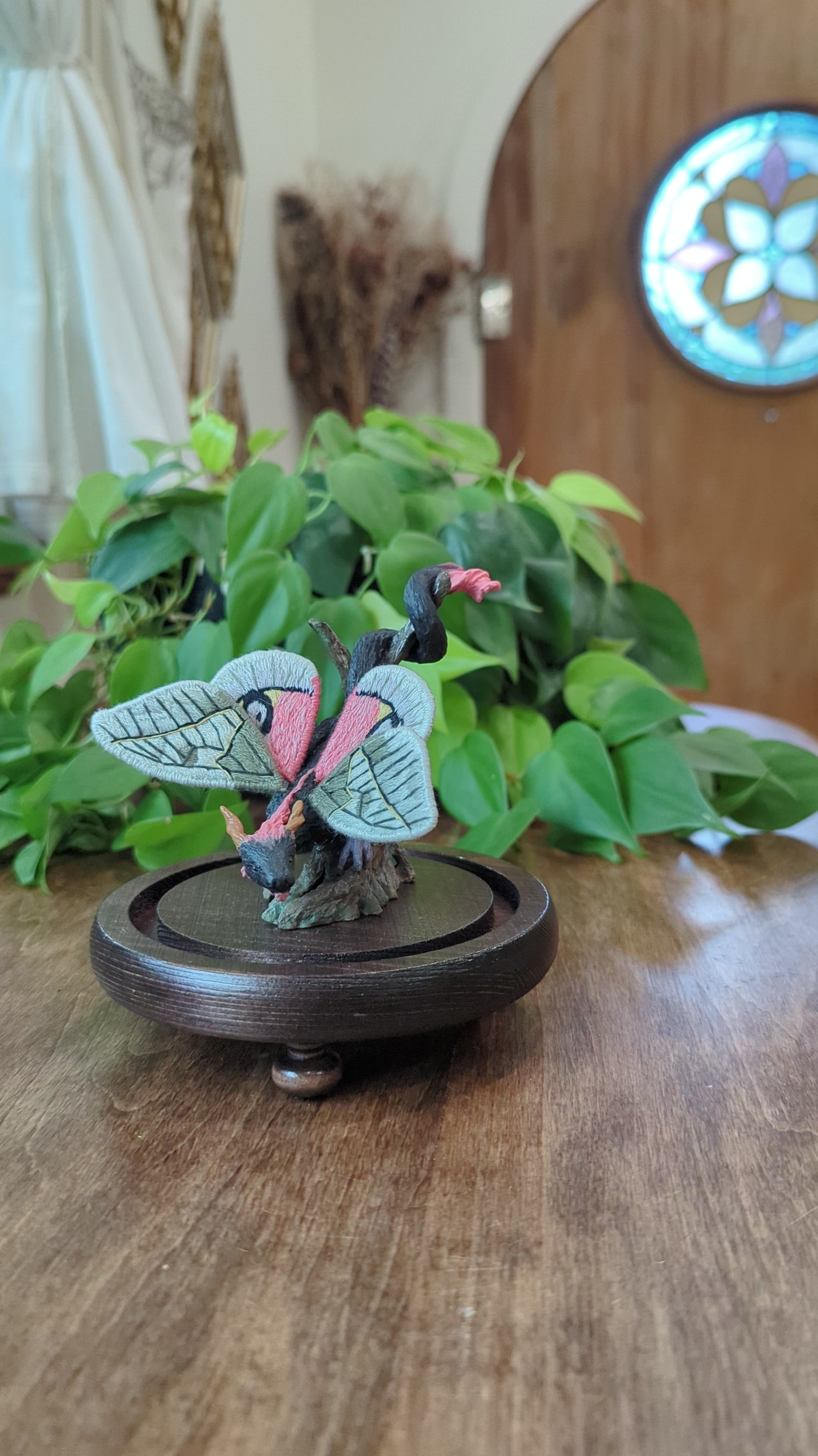 Petalsweep, The 3D Sculpted Dragon with Embroidered Wings